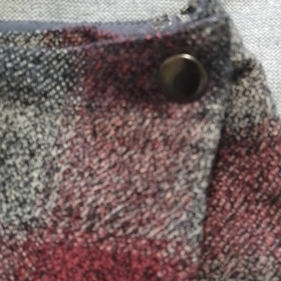 A6 Free People 0 plaid cotton skort NWOT - Picture 3 of 9